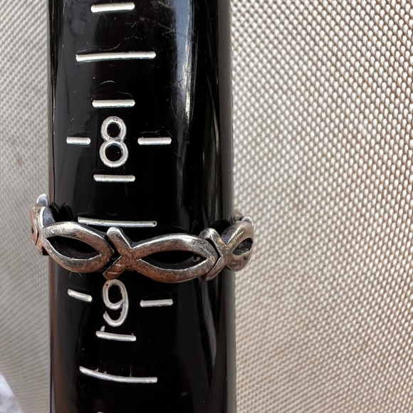 INFINITY to the Eternity Love Wedding Band Ring - Picture 5 of 6